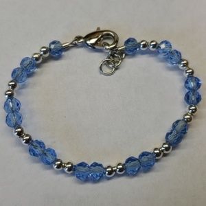 Baby Bracelet Blue Beads